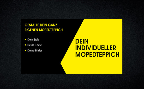 CUSTOM MOPEDTEPPICH