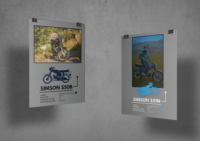 Custom Mopedposter
