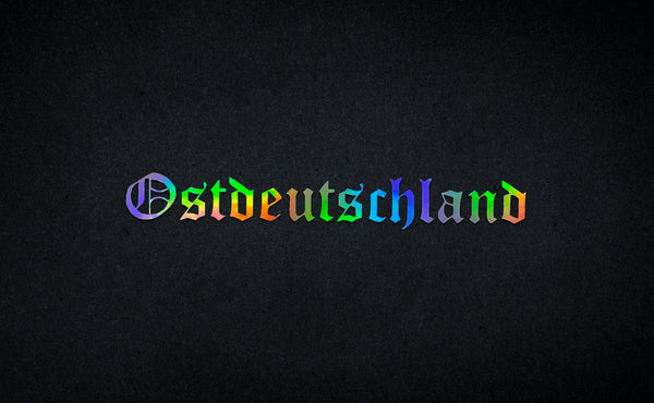 Ostdeutschland Schriftzug