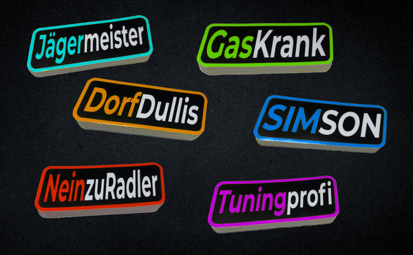 Custom Sticker mit Vorlagen